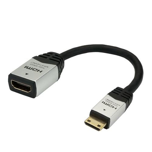 HORIC HCFM07-010 [HDMI-HDMI MINI変換アダプタ 7cm シルバー]