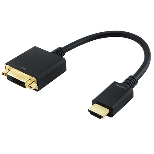HORIC HADVF-706BBX5 [【5セット】 HDMI-DVI変換アダプタ 15cm HDMIオス-DVIメス]