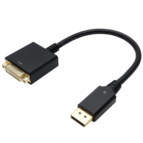 HORIC DPDVF-721BB [DisplayPort→DVI変換アダプタ 15cm DisplayPortオス-DVIメス]