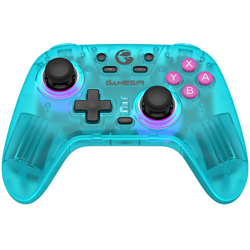 GameSir （ゲームサー） Nova ワイヤレス&有線ゲームコントローラ マルチプラットフォーム ネオンティール