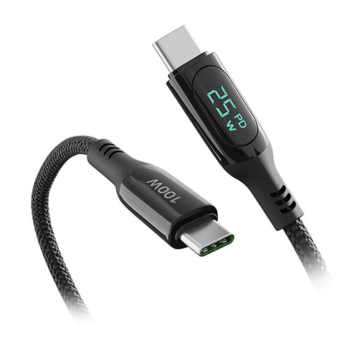 FlukeForest VA-221 [充電と同時に電力測定 USB-CtoC PD100W対応 ディスプレイ付超高速ケーブル 1.2m]