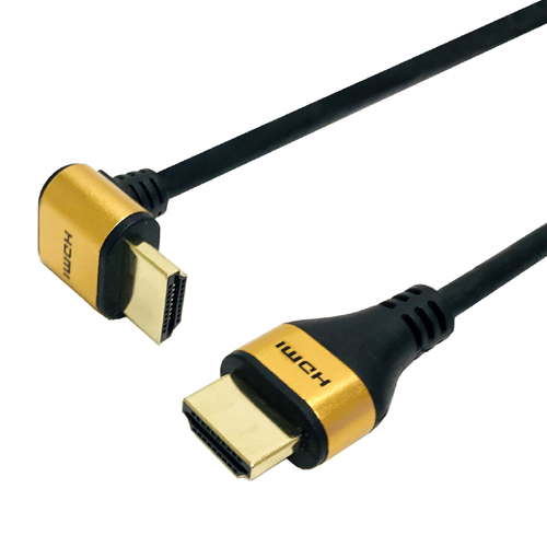 HORIC HL20-341GDX5 [5個セット HDMIケーブル L型90度 2m ゴールド]