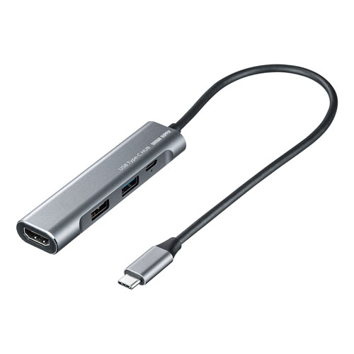 サンワサプライ USB-3TCH37GM [HDMIポート付 USB Type-Cハブ]