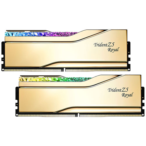 G.SKILL F5-6400J3039G16GX2-TR5G [Trident Z5 Royal 32GB (16GBx2) DDR5 6400 MT/s CL30-39-39-102 1.40V Gold]