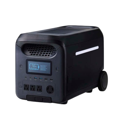 エレコム DE-PS2500PBK [ポータブル電源/2560Wh/AC定格出力2500W/ブラック]