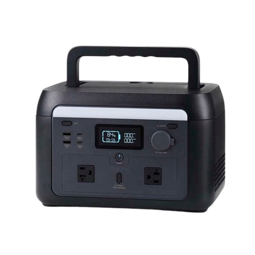 エレコム DE-PS500PBK [ポータブル電源/512Wh/AC定格出力600W/ブラック]