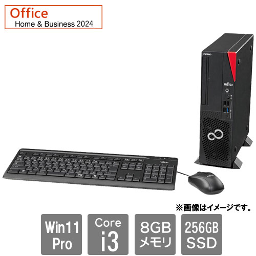 富士通 バリュー ESPRIMO FMVD60013P [ESPRIMO D7014/RX(Core i3-13100 8GB SSD256GB SM Win11Pro H&B2024)]