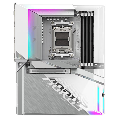 ギガバイト B650E AORUS STEALTH ICE [マザーボード AMD B650/Socket AM5/DDR5/2.5GbE/Wi-Fi 7/ATX]