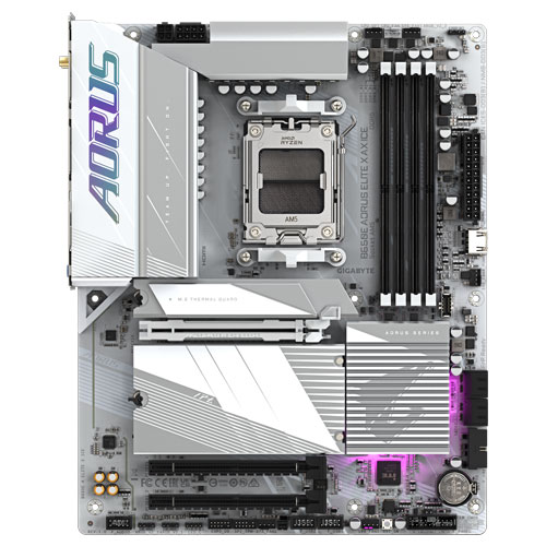 ギガバイト B650E AORUS ELITE X AX ICE [マザーボード AMD B650/Socket AM5/DDR5/2.5GbE/Wi-Fi 6E/ATX]