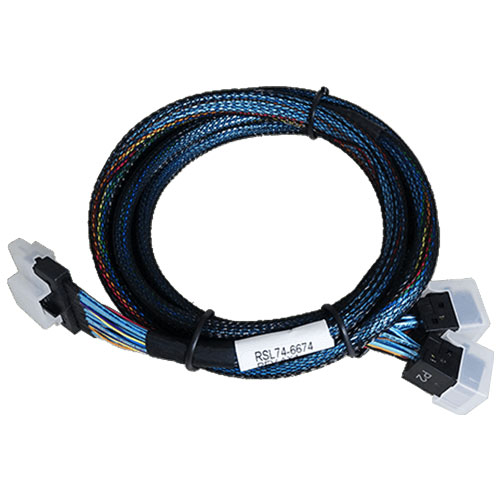 ARECA 26II-1C5443-1M00 [SFF-8654 74P to 2x SFF-8643 (Mini SAS HD) 100 Ohm]