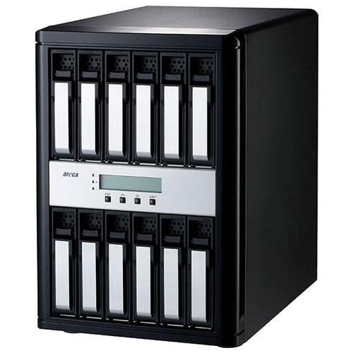 ARECA ARC-8050T3U-12E [12-Bay Thunderbolt 3 / USB 3.2 Gen 2 to SAS/SATA RAID Storage ARM A15 ROC]