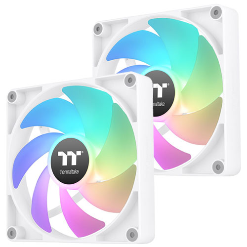 Thermaltake CL-F154-PL14SW-A [140mm ケースファン CT140 ARGB Sync PC Cooling Fan White (2-Fan Pack)]