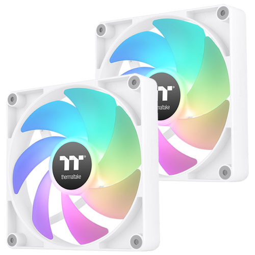 Thermaltake CL-F153-PL12SW-A [120mm ケースファン CT120 ARGB Sync PC Cooling Fan White (2-Fan Pack)]