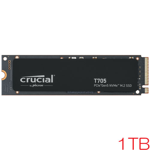 クルーシャル CT1000T705SSD3-JP [1TB Crucial T705 SSD M.2(2280) PCIe Gen5 x4 NVMe 2.0 600TBW 国内正規代理店品]