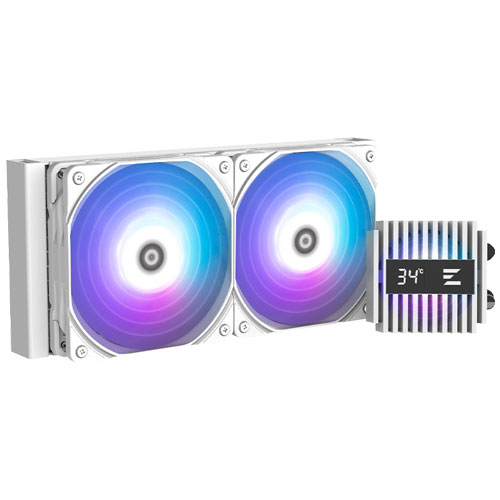 ZALMAN ALPHA2 A24 White [水冷一体型CPUクーラー 240mmサイズラジエータ CPU温度表示機能 ARGBファン ホワイト]