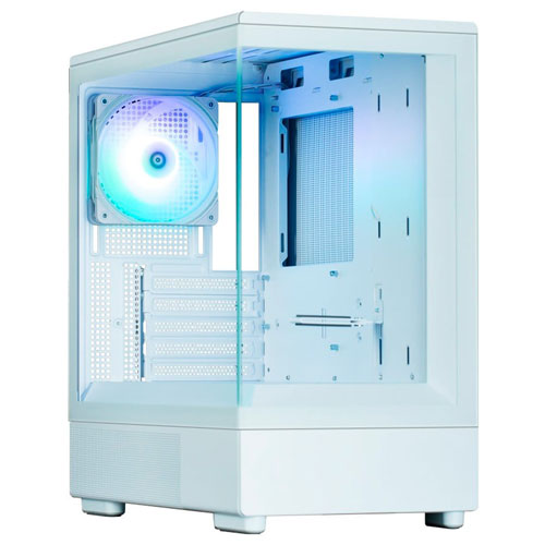 ZALMAN P10 WHITE [microATXミニタワーケース ピラーレスデザイン ARGBファン×1基搭載 ホワイト]