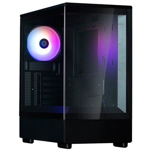 ZALMAN P10 BLACK [microATXミニタワーケース ピラーレスデザイン ARGBファン×1基搭載 ブラック]