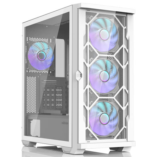 ZALMAN Z10 DUO WHITE [ATXミドルタワーケース TGサイドパネル ZM-VS1付属 ARGBファン×4基搭載 ホワイト]
