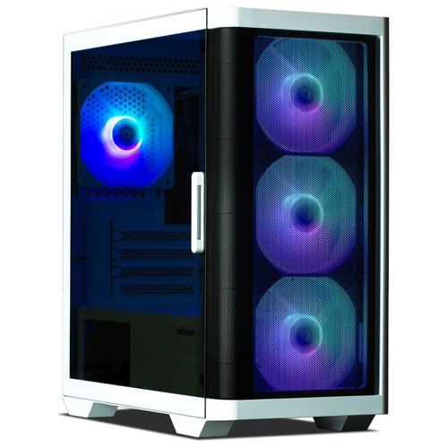 ZALMAN M4 WHITE [microATXミニタワーケース TGサイドパネル ARGBファン×4基搭載]