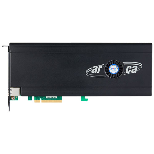 ARECA ARC-1886-6N2I [Tri-Mode RAID 12ポート (内部 2x SATA + 6x M.2)) 8GB Cache PCIe Gen 4.0 x8]