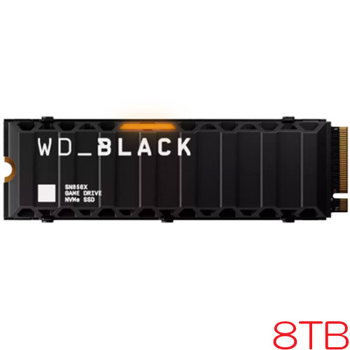 WDS800T2XHE [WD_BLACK SN850X NVMe SSD（8TB M.2(2280) PCIe Gen4 x4 NVMe ヒートシンク搭載 5年保証）]