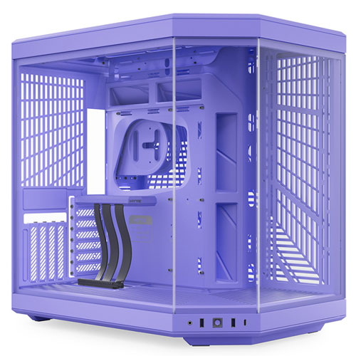 Y70 Taro Milk [E-ATX PCケース ピラーレス式パノラマガラス搭載 デュアルチャンバー設計 タロミルク]