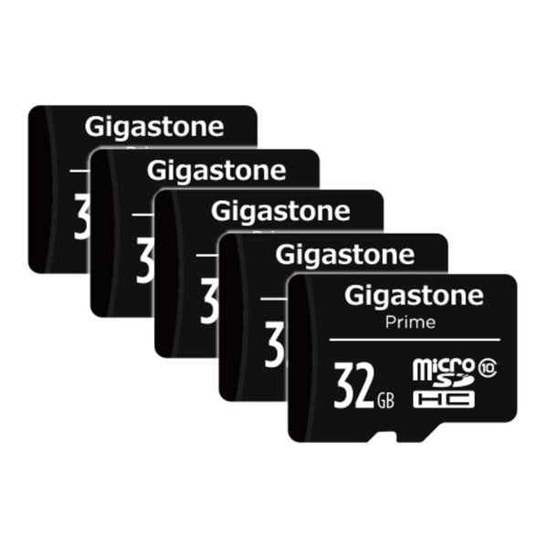 Gigastone GJM10 ベーシック黒 GJM10-32G5PK [microSDHCカード 32GB 5枚セット Class10]