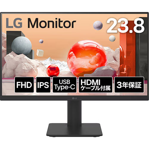 LG電子ジャパン LG Monitr 24MS570B-B [液晶ディスプレイ 23.8型/1920×1080/ブラック]