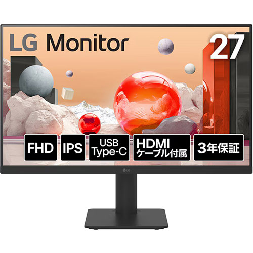 LG電子ジャパン LG Monitr 27MS570B-B [液晶ディスプレイ 27型/1920×1080/ブラック]