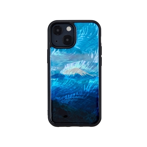 ikins I21027i13MN [天然貝ケース for iPhone 13 mini 富士山]
