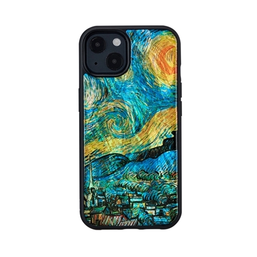 ikins I21054i13 [天然貝ケース for iPhone 13 星月夜]