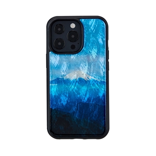 ikins I21061i13P [天然貝ケース for iPhone 13 Pro 富士山]