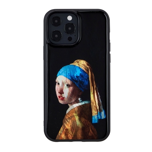 ikins I21078i13PM [天然貝ケース iPhone 13 Pro Max 真珠の耳飾りの少女]