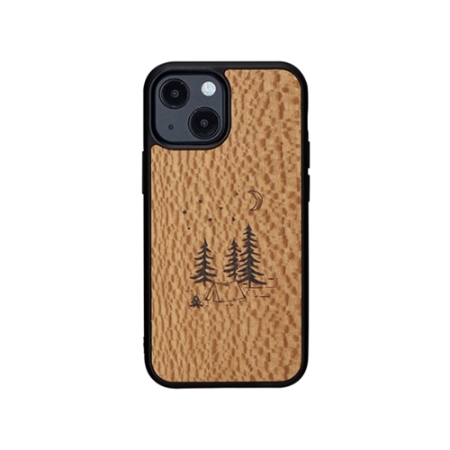 ikins I21211i13MN [天然木ケース for iPhone 13 mini Camp]
