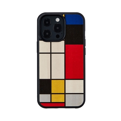 ikins I21242i13P [天然木ケース for iPhone 13 Pro Mondrian Wood]