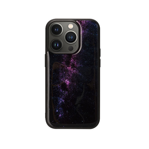 ikins I23597i14P [天然貝ケース for iPhone 14 Pro Milky way  背面カバー型]