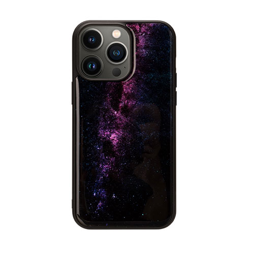 ikins I23615i14PM [天然貝ケース for iPhone 14 Pro Max Milky way  背面カバー型]