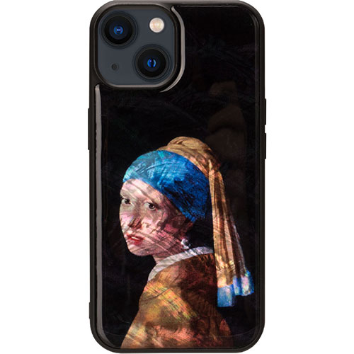 ikins I25463i15 [天然貝ケース for iPhone 15 真珠の耳飾りの少女]