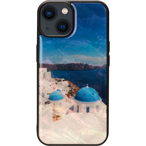 ikins I25468i15 [天然貝ケース for iPhone 15 サントリーニ島]