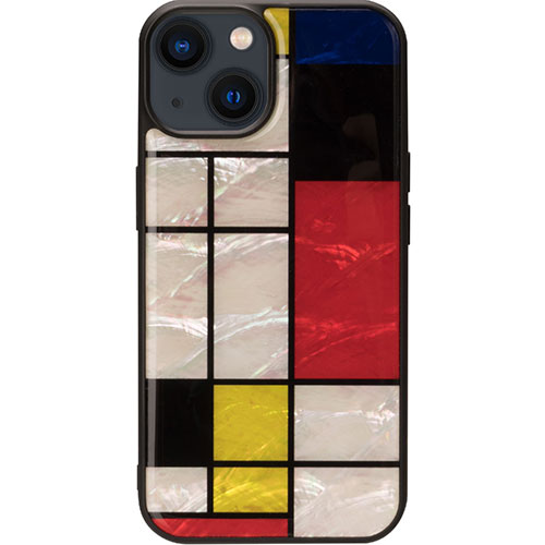 ikins I25469i15 [天然貝ケース for iPhone 15 Mondrian]