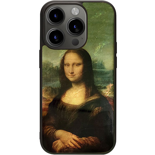 ikins I25475i15PR [天然貝ケース for iPhone 15 Pro モナ・リザ]