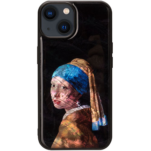 ikins I25490i15PL [天然貝ケース for iPhone 15 Plus 真珠の耳飾りの少女]