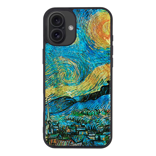 ikins I27085i16PL [天然貝ケース for iPhone 16 Plus 星月夜]