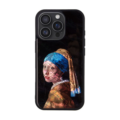 ikins I27088i16PR [MagSafe対応天然貝ケース for iPhone 16 Pro 真珠の耳飾りの少女]