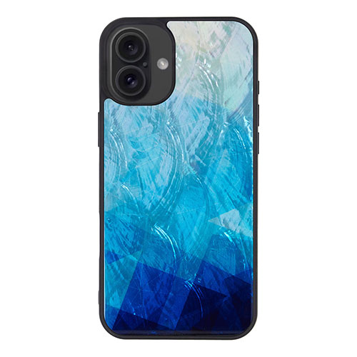 ikins I27108i16PL [天然貝ケース for iPhone 16 Plus Blue Lake]