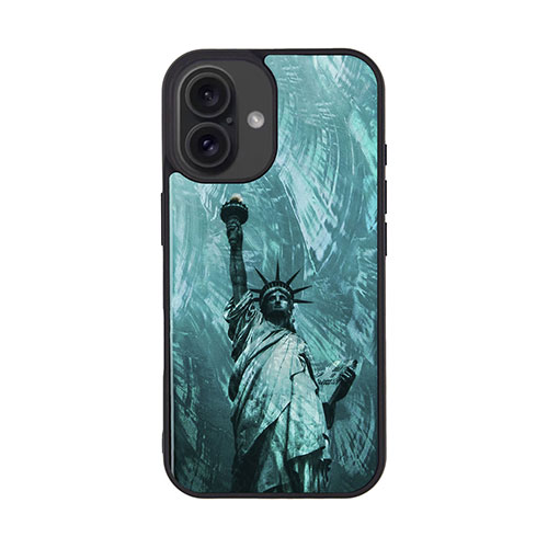 ikins I27121i16 [天然貝ケース for iPhone 16 自由の女神]