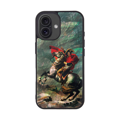 ikins I27125i16 [天然貝ケース for iPhone 16 ナポレオン サンベルナール峠]