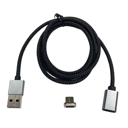 磁気研究所 HD-MGACC1BK [マグネット充電ケーブル Type-A to Type-C ブラック]