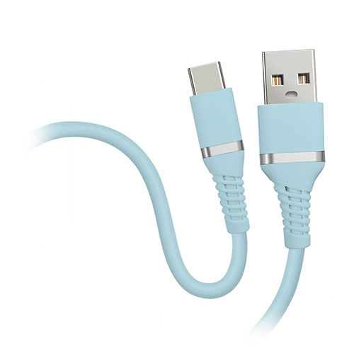 磁気研究所 HD-SACC1BL [やわらかケーブル USB-A to Type-C アイシーブルー]