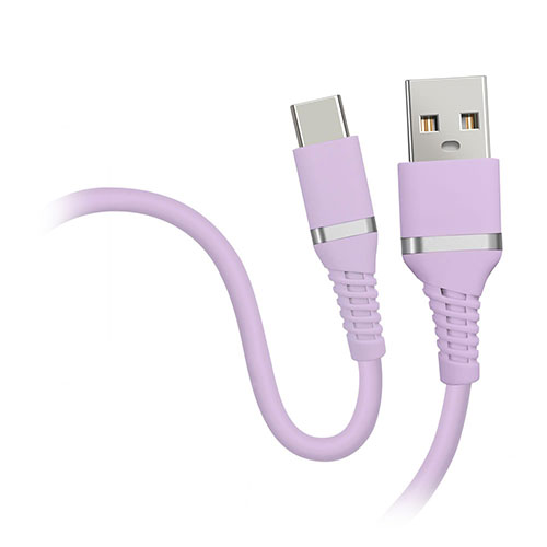 磁気研究所 HD-SACC1PL [やわらかケーブル USB-A to Type-C ラベンダーパープル]